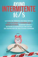 Cubierta de libro "Ayuno intermitente 16/8