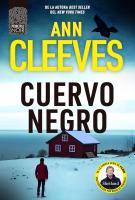 Cubierta de libro "Cuervo negro" escrito por Ann Cleeves