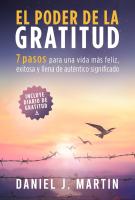 Cubierta de libro "El poder de la gratitud" escrito por Daniel J. Martin